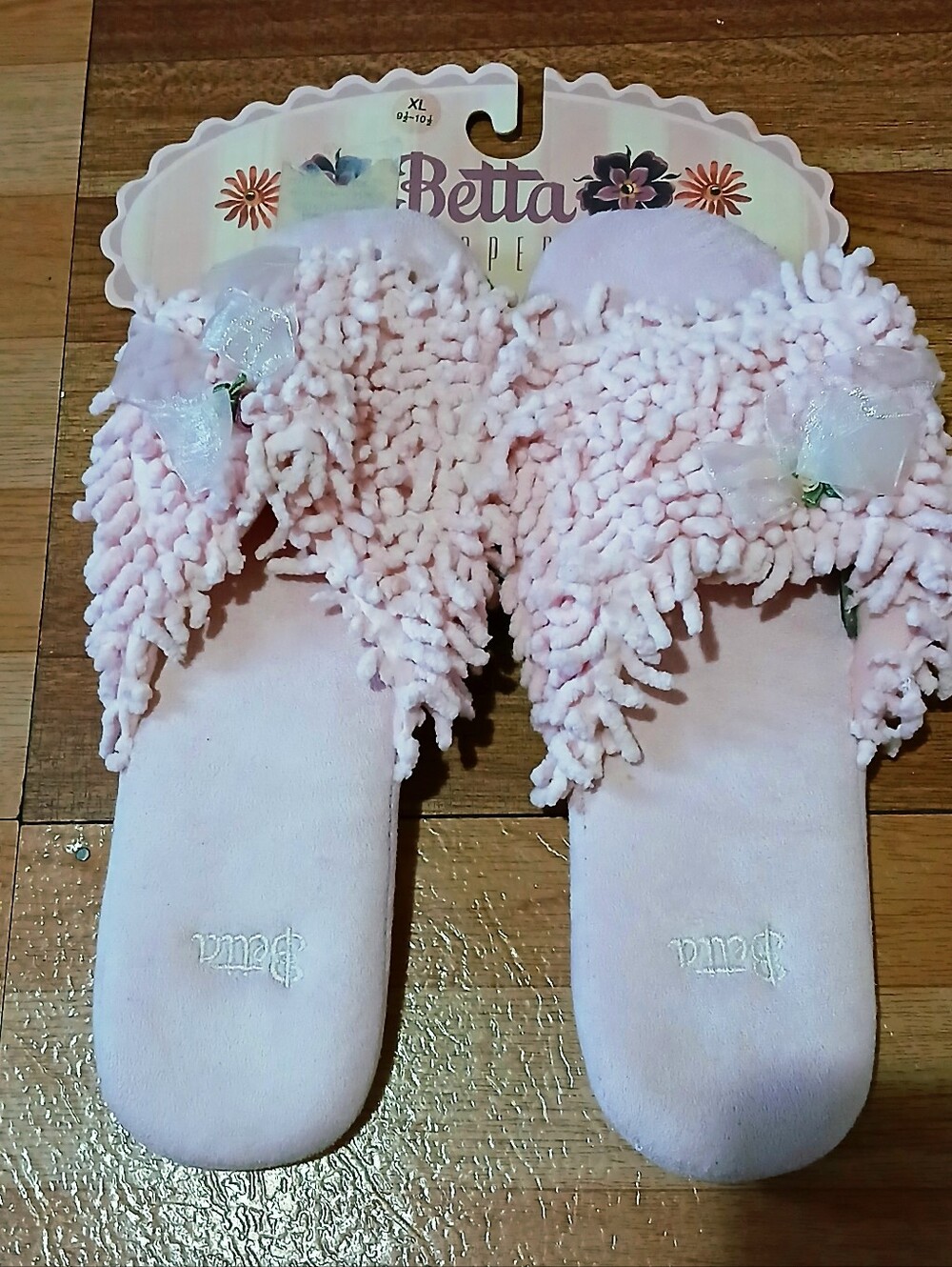 Soft Pink Slippers, Size 9/XL, NWT